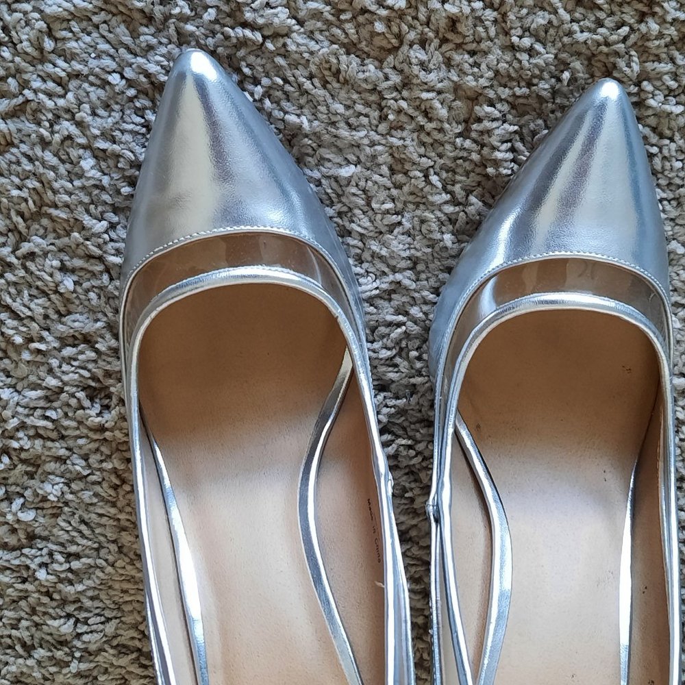 Silver Court Shoes